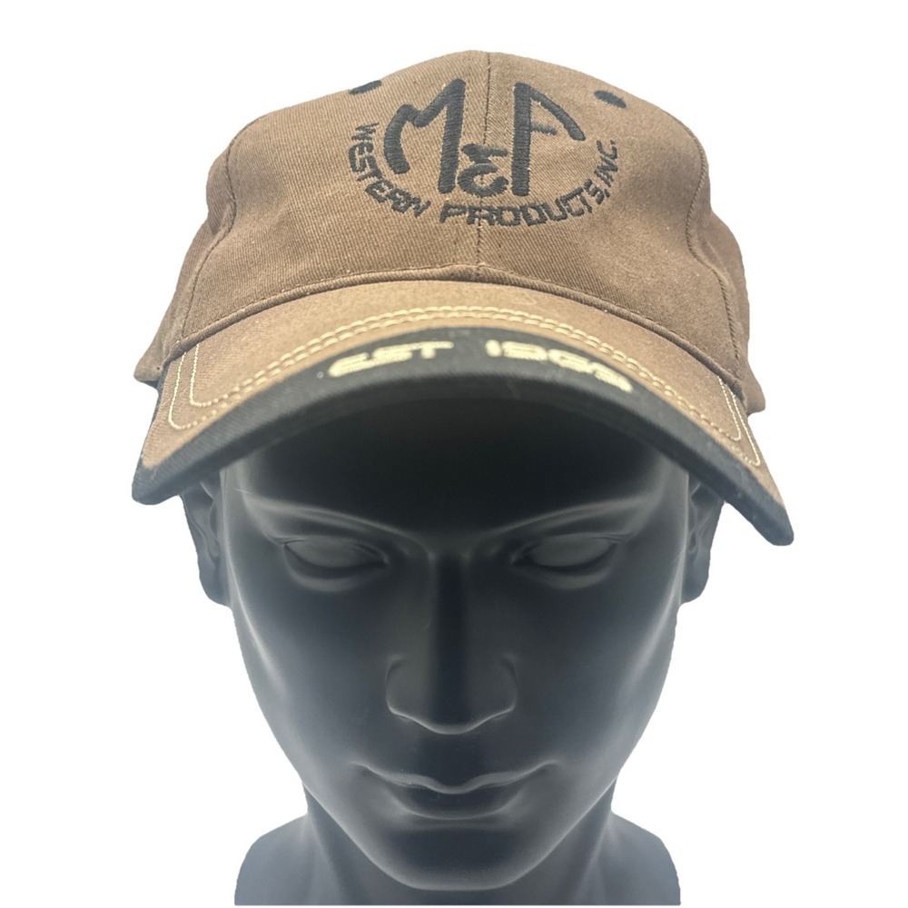 M&F Western Products Logo Hat Adult Adjustable Strapback Ball Cap Embroidered